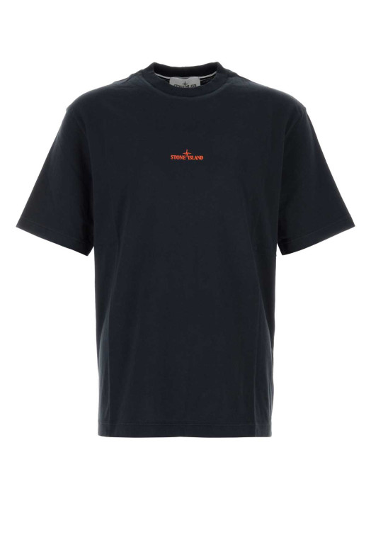 Navy blue cotton t-shirt STONE ISLAND (L2S152100001S0534)