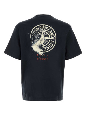 Navy blue cotton t-shirt STONE ISLAND (L2S152100001S0534)