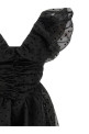 'Black Organza Ruched' dress Black