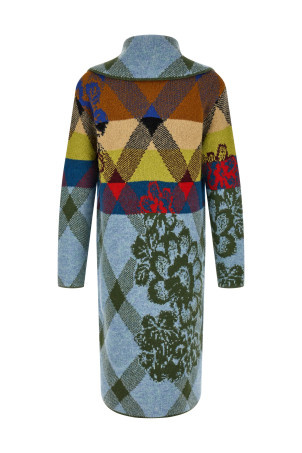 Patchwork intarsia cardigan Multicolor