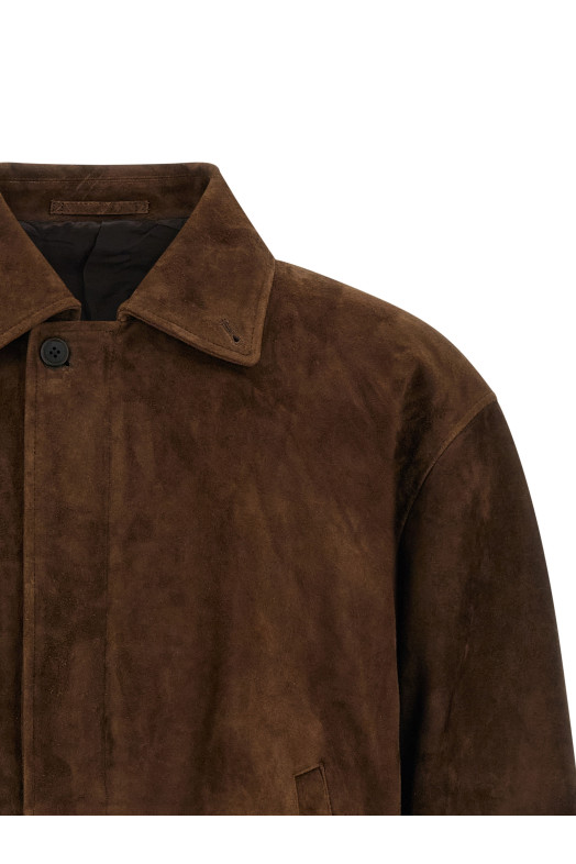 Suede jacket Brown