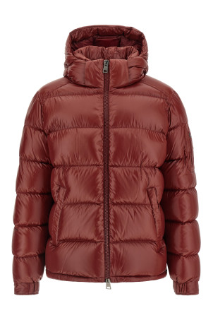 Semi-gloss quilted down jacket Bordeaux