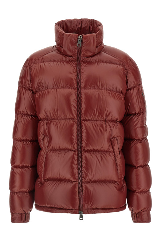 Semi-gloss quilted down jacket Bordeaux