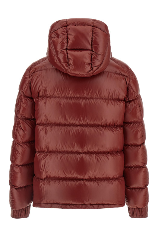Semi-gloss quilted down jacket Bordeaux