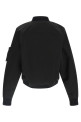 Zipped bomber jacket Black