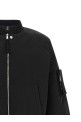 Zipped bomber jacket Black