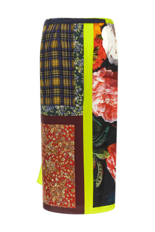 Wrap sarong skirt Multicolor