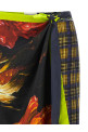 Wrap sarong skirt Multicolor