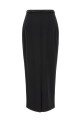 Skirt with drawstring belt Black