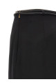 Skirt with drawstring belt Black
