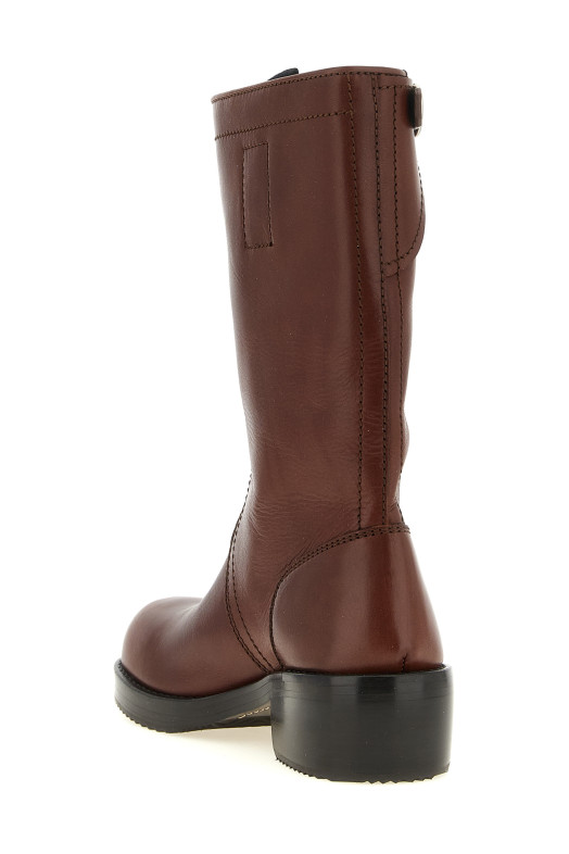 'Biker' boots Brown
