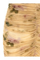 'DRESS37' dress with 3D floral detail Beige