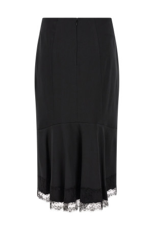 Lace sheath skirt  Black