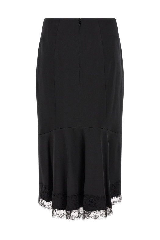 Lace sheath skirt  Black