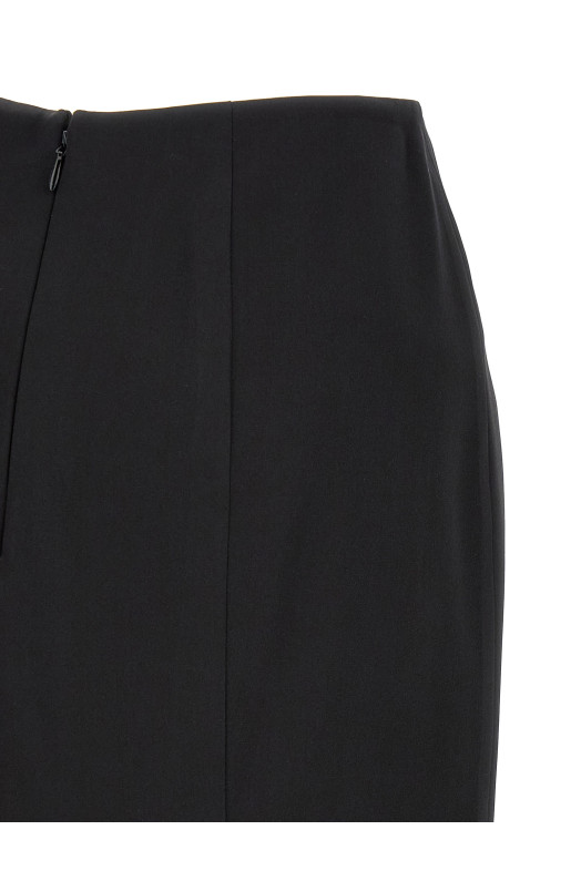 Lace sheath skirt  Black