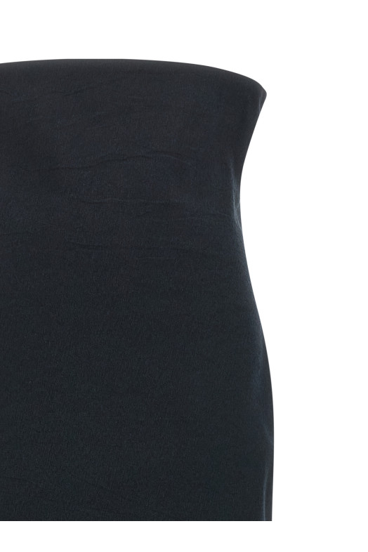 'Allow' long skirt with zip Black