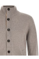 Cardigan with price list collar Beige