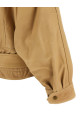 'Farza' Leather Jacket  Beige