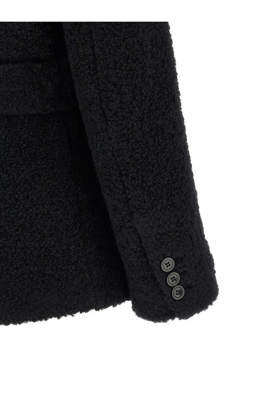 'Syndra' Belted Blazer Black