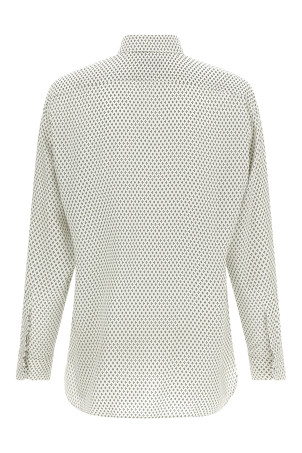 Micro-print shirt Black-grey