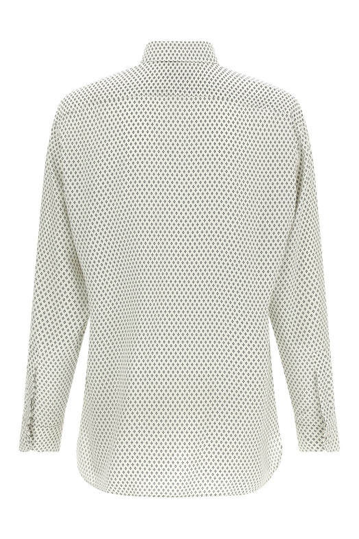 Micro-print shirt Black-grey