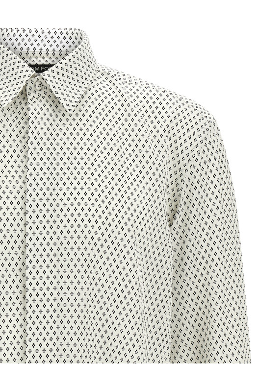 Micro-print shirt Black-grey