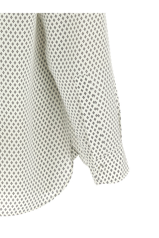 Micro-print shirt Black-grey