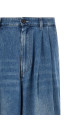 Double pleated jeans Blue