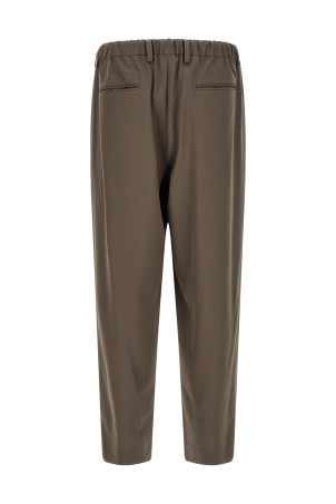 Pants with pleats Brown