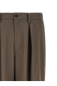 Pants with pleats Brown