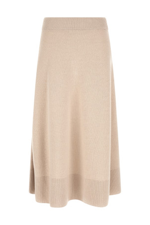 Knitted skirt Beige