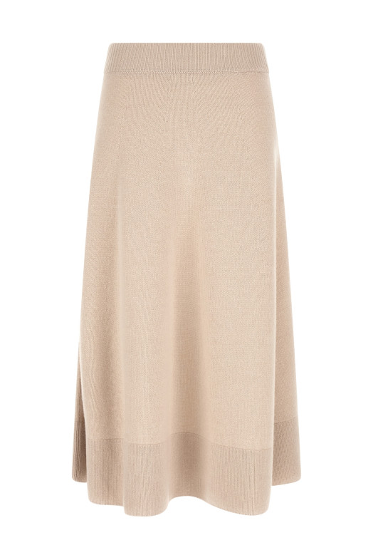Knitted skirt Beige