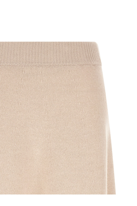 Knitted skirt Beige