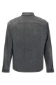 Denim shirt with zip Gray