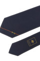Jacquard silk tie Blue