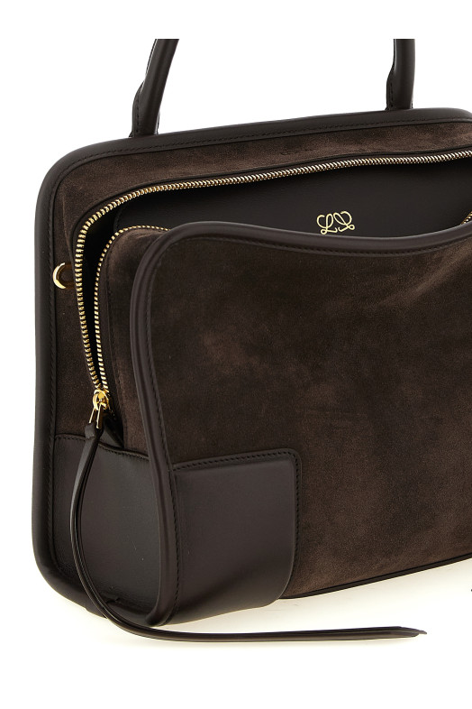 'Amazona 180' suede handbag Brown