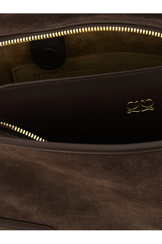 'Amazona 180' suede handbag Brown