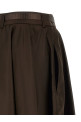 Front zip skirt Brown