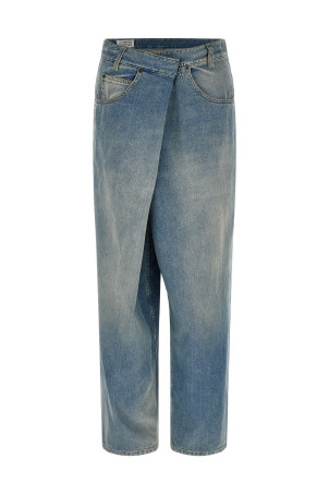 'Wrap' Asymmetric Closure Jeans BLUE