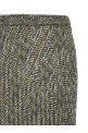Pleated skirt with lace Multicolor