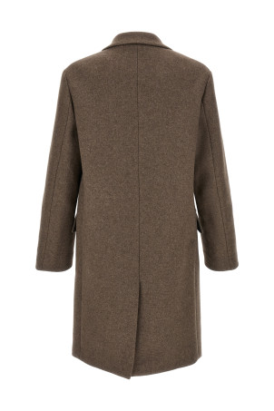'Rustic' Wool Coat Brown
