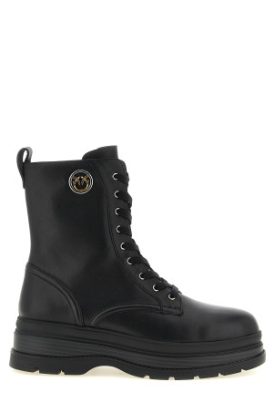 'Eva 05' lace-up ankle boots Black