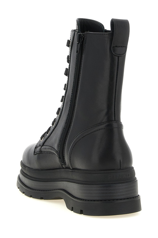 'Eva 05' lace-up ankle boots Black