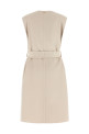 Belted vest Beige