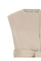 Belted vest Beige