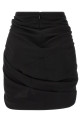 'Sabrina' skirt with asymmetrical draping Black