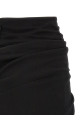 'Sabrina' skirt with asymmetrical draping Black