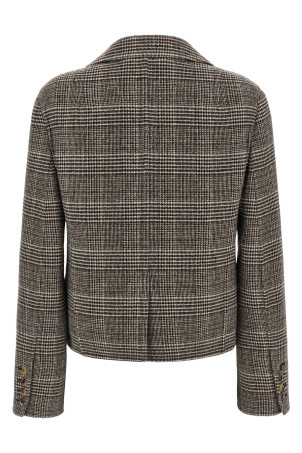 Blazer cropped Check Multicolor