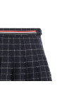 'RWB' pleated tweed skirt Blue