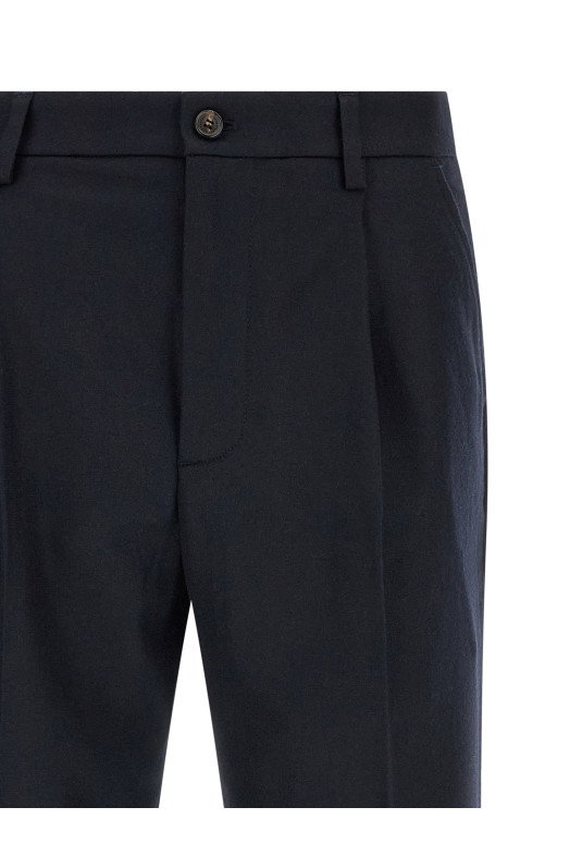 'Gin' pants with pleats Blue